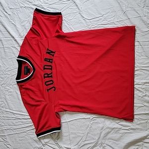 Jordan Red and Black Men's Jersey